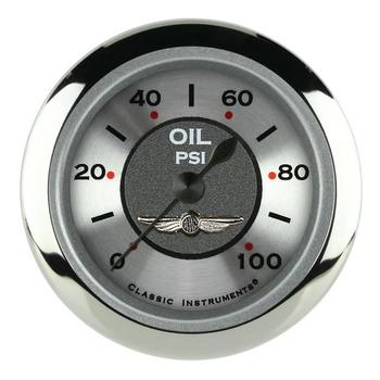 Classic Instruments All American 2 1/8" Oil Pressure Gauge AW181SRC