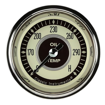 Classic Instruments Nostalgia VT 2 1/8" Oil Temperature Gauge NT128SHC