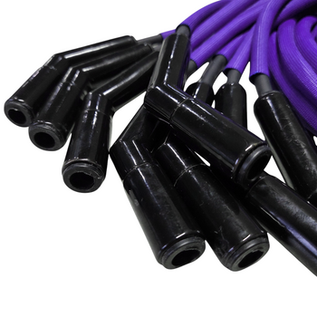 LSXceleration 48" 45-Degree Cut-to-Fit Purple Spark Plug Wire Kit  - Ceramic Boot - LS