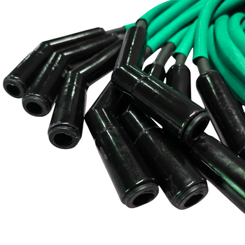 LSXceleration 48" 45-Degree Cut-to-Fit Green Spark Plug Wire Kit  - Ceramic Boot - LS