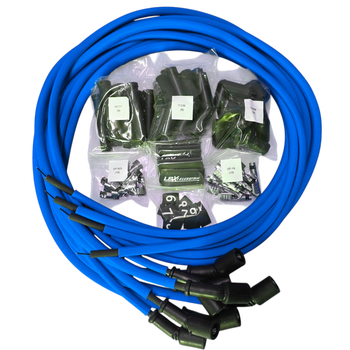 LSXceleration 48" Cut-to-Fit Blue Spark Plug Wire Kit  - 45/90/180 Degree - LS