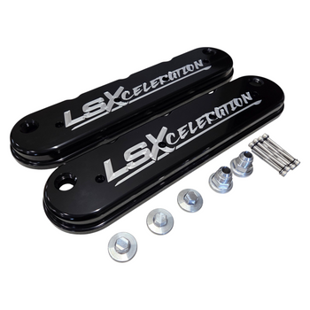 LSXceleration LS Billet Valve Covers w/ Filled Logo 15-9203