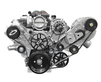ProCharger Serpentine LT Accessory Drive Kit w/ Crank Pulley / ALT., A/C, P/S Brackets / Water Pump 1LT300-PS-AC