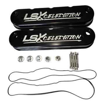 LSXceleration LS Tall Billet Valve Covers w/ Filled Logo 15-9204 (15-9204)