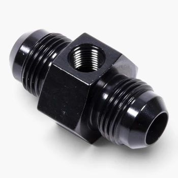 Fragola Inline Gauge Port Adapter Fitting 950 -6 AN x -6 AN, 1/8 FPT Side - 495005-BL (495005-BL)