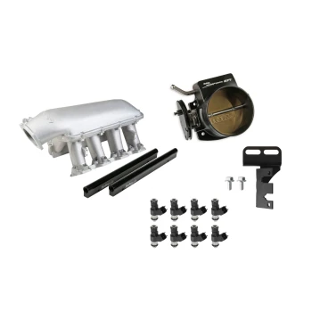 Holley EFI LS3 Hi-Ram Natural Kit - 102mm Throttle Body, 42 lb/hr Injectors (300-117-42K)