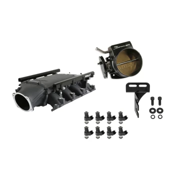 Holley EFI Gen V LT Ultra Lo-Ram Black Kit - 102mm Throttle Body, 42 lb/hr Injectors (300-719BK-42K)