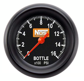 Classic Instruments 2-1/8" NOS Bottle Pressure Gauge Black NOS168BBPF (NOS168BBPF)