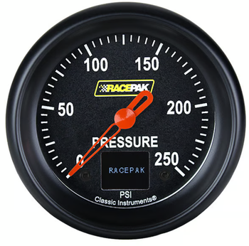 Classic Instruments Racepak 2-5/8" Fuel Pressure Gauge Black 250-CI-347BB (250-CI-347BB)