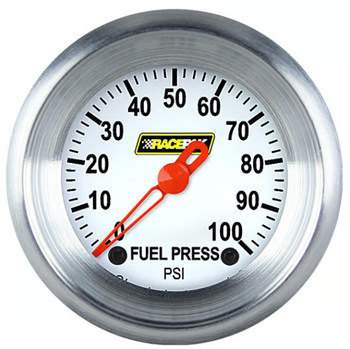 Classic Instruments Racepak 2-5/8" Fuel Pressure Gauge White 250-CI-346WA (250-CI-346WA)