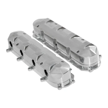 Holley Gen V LT Modern Top Valve Covers Polished w/ Machined Accents 241-376 (241-376)
