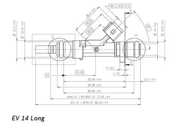 DeatschWerks 900cc LS1/LS6 USCAR Fuel Injectors 18U-01-0088-8 - 108lb/hr
