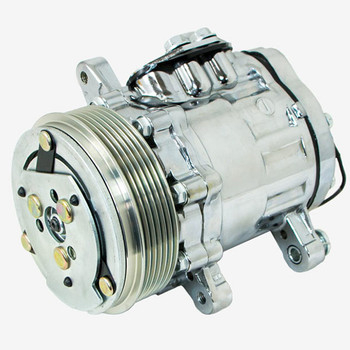 Sanden SD-7 Style Chrome A/C Compressor