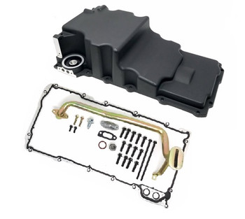 LSXceleration Low Profile GM LS Oil Pan Kit, Black 17-302-2B