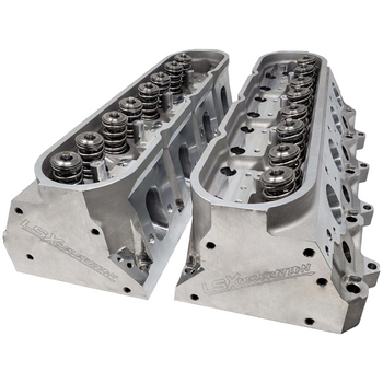 LSXceleration XF3 LS3 280cc/68cc 11° CNC Cylinder Heads - Stainless Intake, Stainless Exh, 0.660" Lift, Tool Steel Retainers 15-361222-2