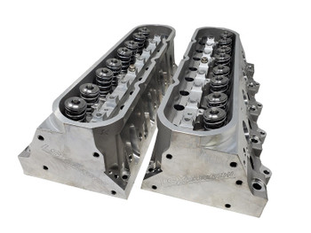 LSXceleration XF1 Cathedral Port 255cc/64cc 11° CNC Cylinder Heads - Stainless Intake, Stainless Exh, 0.660" Lift, Titanium Retainers 15-161223-2