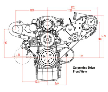 ProCharger LS Swap HO Intercooled Supercharger Serpentine Kit EFI/Carb (1LS100-F1D-I/F1-I/F1A-I)