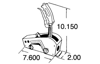 Hurst Pistol Grip Quarter Stick Race Shifter PowerGlide /TH350-400 F.V.B. 3162006