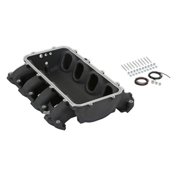 Holley EFI GM Gen V LT Ultra Lo-Ram Top-Feed Manifold Base Black 300-710BK