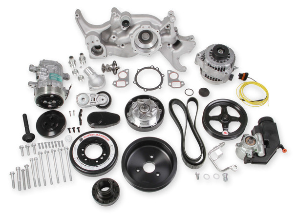 Holley LS7 Mid-Mount Complete Accessory Drive Kit - Dry Sump 20-190