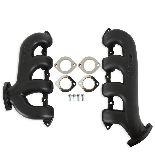 Hooker Blackheart Gen V LT-Swap Exhaust Manifolds - 2.50" Rear Dump SBC Exit / Black (BHS5198)