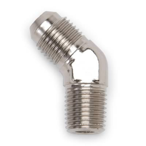 Russell -6 AN to 1/4" NPT 45 Degree Adapter Fitting - Endura 660951