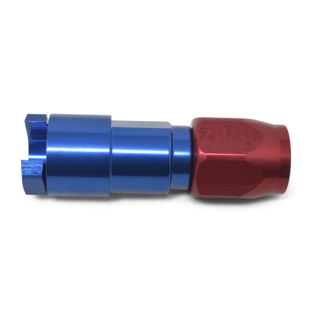 Russell EFI 3/8" To -6 AN Hose End Push-On Fitting - Red/Blue