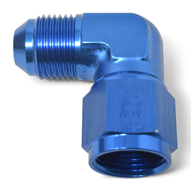 Russell AN Female/Male 90 Degree Swivel Adapter Fitting - Blue