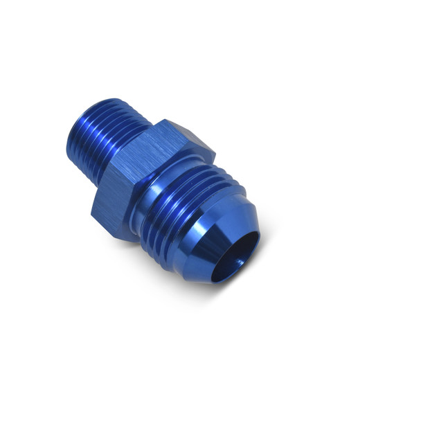 Russell -4 AN Male to 3/8" NPT Male Adapter Fitting - Blue (660060)