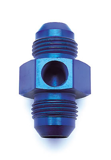 Russell AN Male w/NPT Side Port Fuel PSI Adapter - Blue