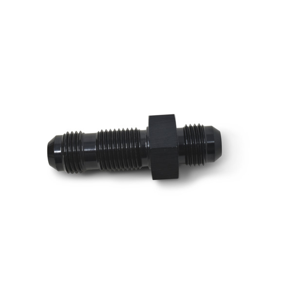  Russell -6 AN Flare Bulkhead Adapter Fitting - Black 661183