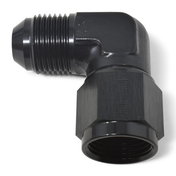 Russell AN to AN 90 Degree Flare Adapter Fitting - Black