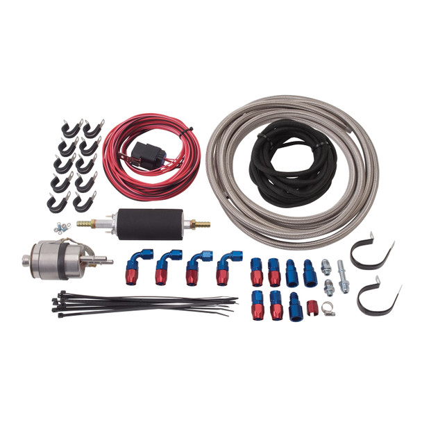 Russell Chevy LSX EFI System Kit 57GPH/45PSI -Red/Blue 641600