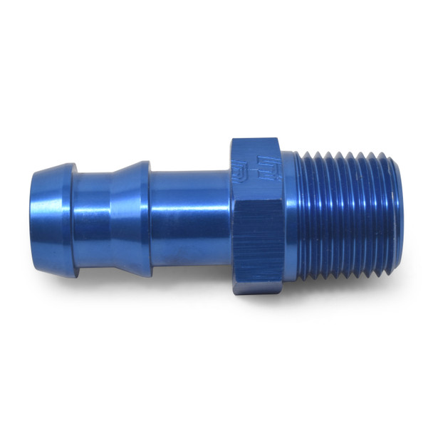 Russell 3/8" NPT Barb to -8 AN Male Twist-Lok Hose Barb Fitting - Blue (670230)