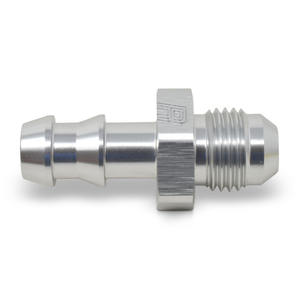 Russell 3/8" NPT Barb to -6 AN Male Twist-Lok Hose Barb Fitting - Silver (670300)