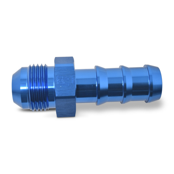 Russell -10 AN To 5/8" Barb To Male AN Hose End - Blue (670320)