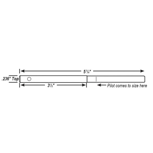 Goodson .236" Top Tapered Carbide Pilot