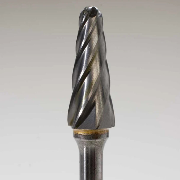Goodson Open Fluted Carbide Rotary File 6" Shank - 3/8" Dia. x 1-1/16"L (LAFR-121)