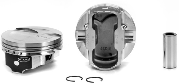 Icon FHR GM LS 4.005 Bore 4.000 Stroke -8cc Dish Forged Piston Set IC9995C.005