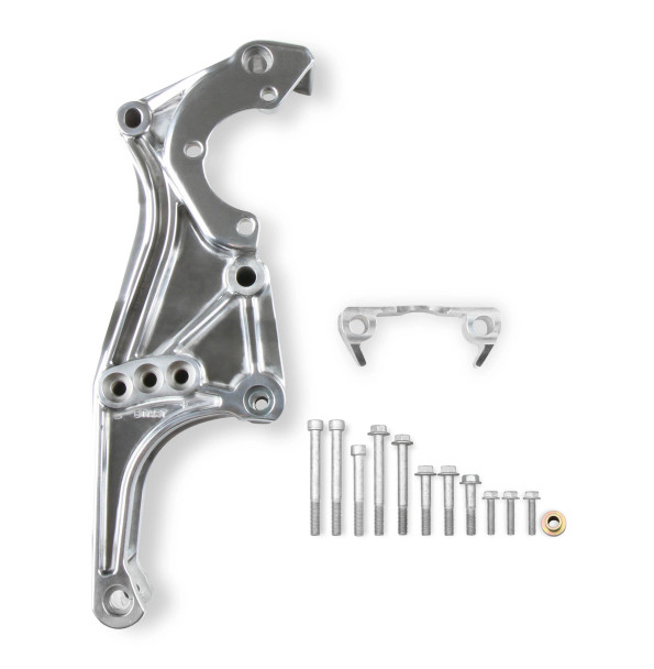 Holley LS/LT Low-Mount Accessory Drive Driver's Side P/S, Alternator Bracket Polished 20-155P