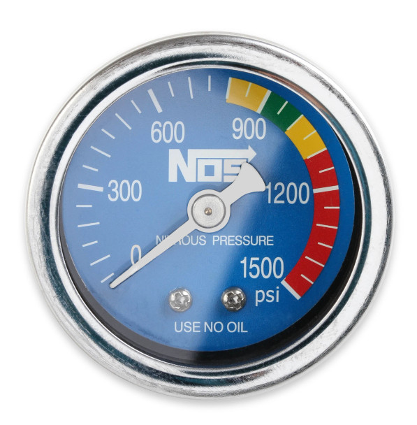 NOS Nitrous Pressure Gauge 1-1/2" Blue 15924NOS