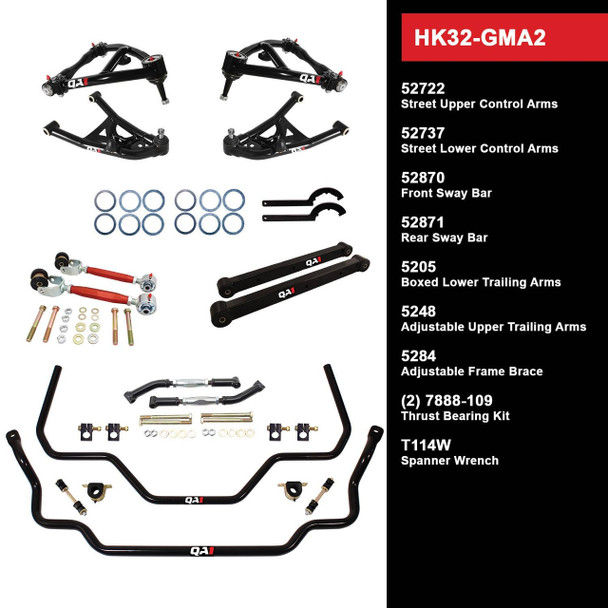 QA1 Level 2 Handling Kit 2.0 w/o Shocks 1968-72 GM A-Body HK32-GMA2