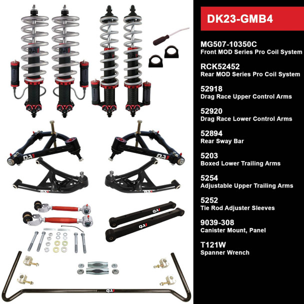 QA1 Level 3 Drag Kit w/ Shocks 1978-93 GM B-Body DK23-GMB4