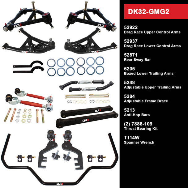 QA1 Level 2 Drag Kit w/o Shocks 1969-72 GM G-Body DK32-GMG2