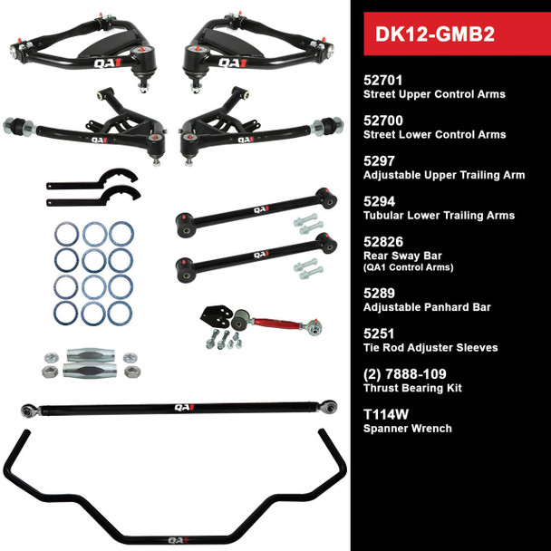 QA1 Level 2 Drag Kit w/o Shocks 1965-68 GM B-Body DK12-GMB2