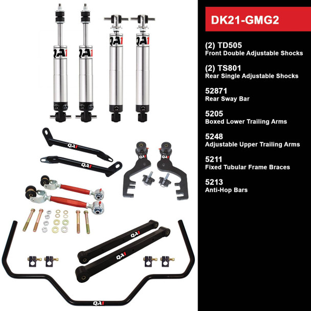 QA1 Level 1 Drag Kit w/ Shocks 1969-72 GM G-Body DK21-GMG2