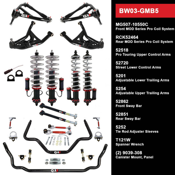 QA1 Level 3 Big Wheel Suspension Kit 1991-96 GM B-Body BW03-GMB6