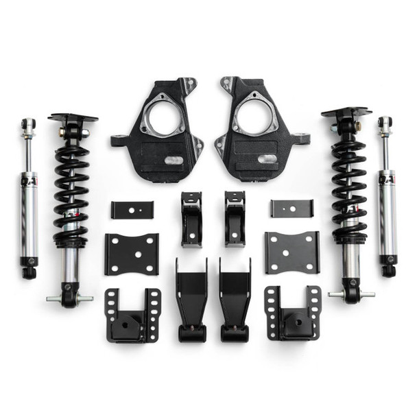 QA1 4/6 Lowering Kit Single Adjustable GM 2007-16 Silverado/Sierra 1500 2WD LK11-GMT03