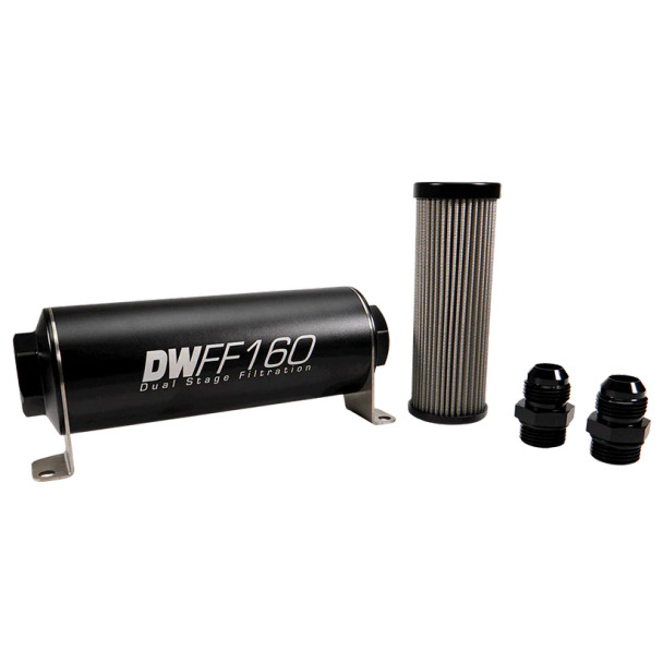 DeatschWerks 160MM In-Line Fuel Filter Kit 5 Micron 10AN 8-03-160-005K-10