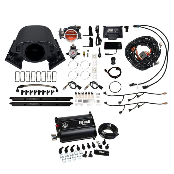 FiTech Ultimate Rebel LS 500HP Cathedral Intake Force Fuel Master Kit w/o Trans Control 75288